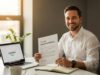 Google Certificates in 2025: Which One Actually Gets You Hired (Real Data) Professional studying Google career certificate on laptop with notebook and coffee, representing online learning and career development in 2025
