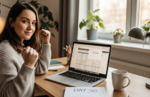 I Applied to 200 Remote Jobs in 30 Days: Here’s What Actually Worked Professional working remotely from home office with laptop and organized workspace showing successful remote job search strategy