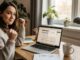 I Applied to 200 Remote Jobs in 30 Days: Here’s What Actually Worked Professional working remotely from home office with laptop and organized workspace showing successful remote job search strategy